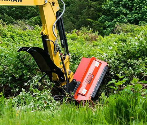 mini excavator boom mower|brush mower attachments for excavators.